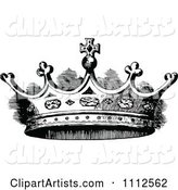 Vintage Black and White Coronet Crown 2